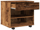 Rolling Cabinet Old Wood 46x36x59 cm Engineered Wood 856660