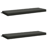 2-Piece Bench Cushions SOEST 2 pcs 100% Polyester Anthracite 950265