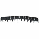 Garden Sofa Set Anthracite Steel 3378996