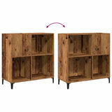 Record Cabinet Old Wood 84.5x38x89 cm Engineered Wood 857173