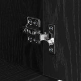 Bathroom Furniture Set 3 pcs Black Oak Engineered Wood 3402362