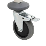 Tray Trolley with 6 GN Containers 39x55x87 cm Stainless Steel 4108073