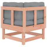 Corner Sofas with Cushions 2 pcs Solid Wood Douglas 825455