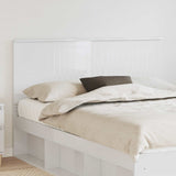 Headboard with Headboard Gloss White 150 cm Engineered wood 887752