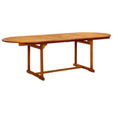 Garden Dining Table x100x75 cm Solid Acacia Wood 316565