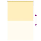 Roller Blind Blackout Yellow 150x230 cm Fabric Width 146.6 cm Polyester 4012126
