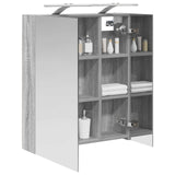 Bathroom Mirror Cabinet Grey Sonoma 60 x 14.5 x 70 cm 889068