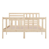 3101163 Bed Frame without Mattress Solid Wood 160x200 cm