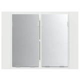 LED Bathroom Mirror Cabinet White 60x12x45 cm Acrylic 804956