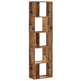 Bookcase 5-Tier Old Wood 45x23,5x162,5 cm Engineered Wood 852787