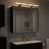 Bathroom Mirror Cabinet Black Oak 63.5 x 16 x 62.5 cm 889160