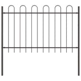Garden Fence Grey 13.6 x 1 m Powder-coated steel 3334155
