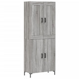 Highboard Grey Sonoma 69.5x34x180 cm Engineered Wood 3199559