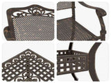 Garden Table Set 5 pcs Bronze Cast Aluminium 3334744