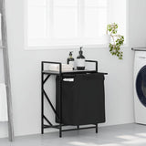Laundry Basket 1 Compartment with Shelf Grey Sonoma 859073