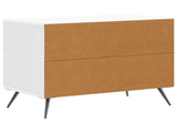 Bedside Cabinet High Gloss White 62 x 34.5 x 47.5 cm 895469
