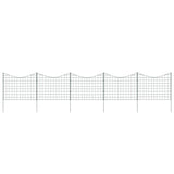 Lower Arch Garden Fence Set 77.5x64 cm Green 146104
