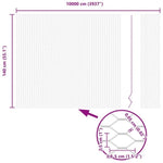 Hexagon Fence Silver 1.4 x 100 m Galvanised steel 42005762