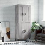 Highboard Grey Sonoma 69.5x34x180 cm Engineered Wood 3199559