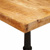 Bistro Table Brown 50 x 50 x 76 cm Solid Mango Wood 42013025