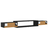Wall-mounted TV Cabinet Wall-Mounted Black Oak 180 x 28 x 21 cm 8006006