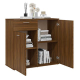 Sideboard Brown Oak 80x36x75 cm Engineered Wood 815491