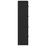 Bookcase Black Oak 60x24x101.5 cm Engineered Wood 860392