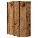 Narrow Bathroom Cupboard with Wheels Old Wood Engineered Wood 855293