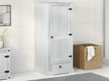 Wardrobes with Drawer White 55 x 50 x 170 cm Solid Pine Wood 42024934