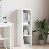 Book Cabinet White 34x31x112 cm Engineered Wood 860283