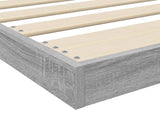Floor Bed Frame Grey Sonoma 90 x 190 cm Engineered Wood 893529