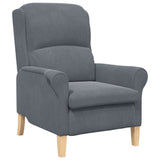 Armchair Dark grey 76 x 94 x 102 cm Velvet 42009858