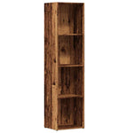 ZNTS Book Cabinet Old Wood 36x30x143 cm Engineered Wood 855776