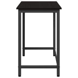Table Black Oak 80 x 50 x 76.5 cm Engineered Wood and Steel 873762