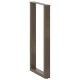 Bar Table Legs U-Shaped 2 pcs Natural Steel 50x cm Steel 4013235