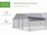 Walk in Chicken Run Chicken Coop Hen House Outdoor with Roof for 10-12 Chickens, 380 x 280 x 195cm T3398P551784