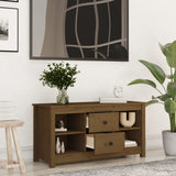 TV Cabinet Honey Brown 103x36.5x52 cm Solid Wood Pine 814572