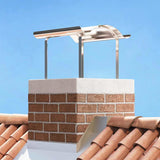 Chimney Cowl Silver 59.5 x 50 x 36.5 cm Stainless Steel 42008432