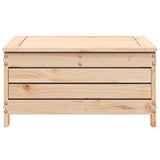 Garden Footstool Natural Pine Solid Pine Wood Medium Modular 844898