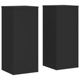 Plant Stands 2 pcs Black 30x30x70 cm Engineered wood 852925