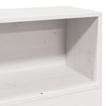 Bookcase Bed without Mattress White 90x200cm Solid Wood Pine 3323201