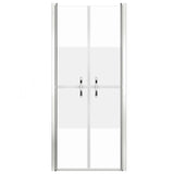 Shower Door Half Frosted ESG 101x190 cm 148791