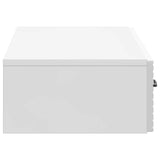 Wall-Mounted Side Table High Gloss White 87.5 x 34.5 x 17 cm 898669