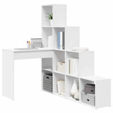 Corner Desk White 101.5 x 149.5 x 149.5 cm Engineered Wood 3337241