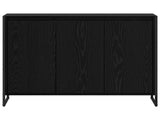 Side Cabinet Black Oak 96.5 x 30 x 75 cm Engineered Wood 886606
