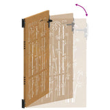 Garden Gate 85 x 150 cm Powder-coated steel Black Lockable 153235