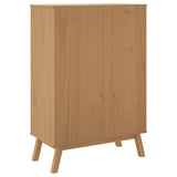 Highboard OLDEN Brown 85x43x125 cm Solid Wood Pine 358615