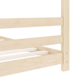 Kids Bed Frame Solid Pine Wood 70x140 cm 289607