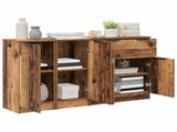 Sideboard with Drawer 3 pcs Old Wood Engineered Wood 3415711