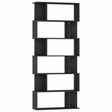 Book Cabinet Black Engineered wood 80 x 24 x 192 cm Book Cabinet 800091